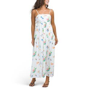 RACHEL ZOE ivory/red Square Neck Maxi Sundress